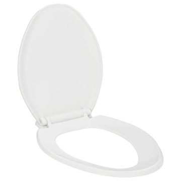 Gossi capac wc cu inchidere silentioasa, eliberare rapida, alb