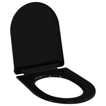 Gossi capac wc cu inchidere silentioasa, eliberare rapida, negru