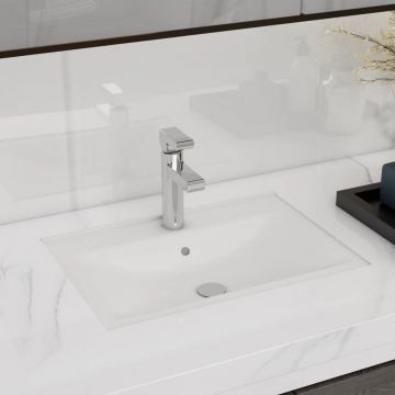 Gossi chiuveta baie alb ceramica dreptunghiular loc robinet/preaplin