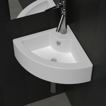 Gossi chiuveta cu preaplin, alb, 45 x 32 x 12,5 cm