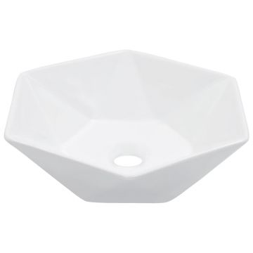 Gossi chiuveta de baie, alb, 41 x 36,5 x 12 cm, ceramica