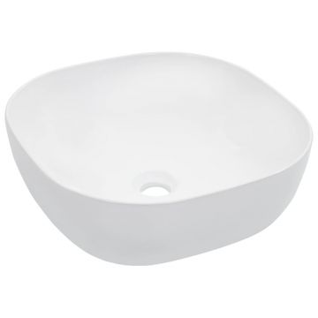 Gossi chiuveta de baie, alb, 42,5x42,5x14,5 cm, ceramica