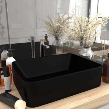 Gossi chiuveta de baie lux, negru mat, 41 x 30 x 12 cm, ceramica
