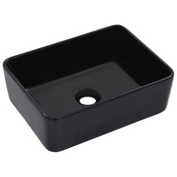Gossi chiuveta de baie, negru, 40 x 30 x 13 cm, ceramica