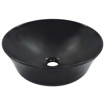Gossi chiuveta de baie, negru, 41x12,5 cm, ceramica