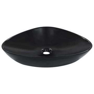 Gossi chiuveta de baie, negru, 58,5x39x14 cm, ceramica