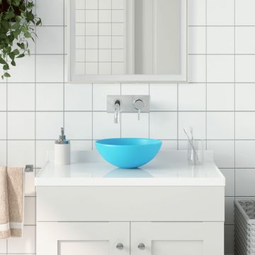 Gossi chiuveta de baie, verde deschis, ceramica, rotund