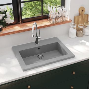 Gossi chiuveta din granit, gri, 600 x 450 x 120 mm