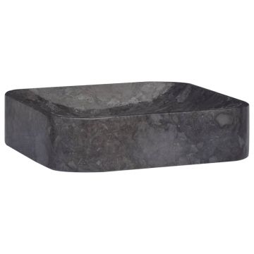 Gossi chiuveta, neagra, 40x40x10 cm, marmura