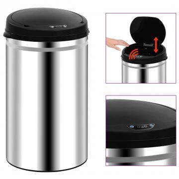 Gossi cos de gunoi automat cu senzor, 40 l, otel inoxidabil