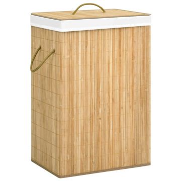 Gossi cos de rufe din bambus cu 2 sectiuni, 72 l