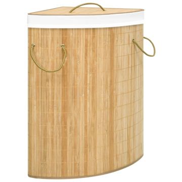 Gossi cos de rufe din bambus de colt, 60 l