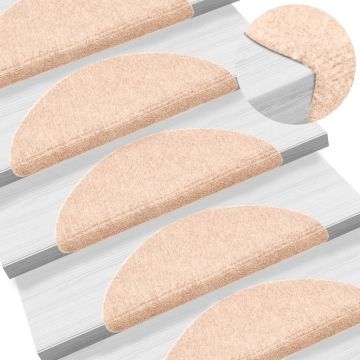 Gossi covorase autocolante de scari, 15 buc, 56x17x3 cm, maro