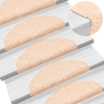 Gossi covorase autocolante de scari, 15 buc, 65 x 21 x 4 cm, maro