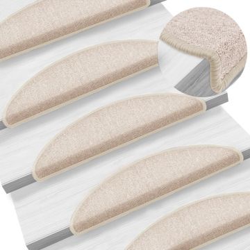 Gossi covorase de scara, 10 buc., gri taupe, 56x17x3 cm
