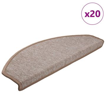 Gossi covorase scara 20 buc maro deschis 65x24x4 cm