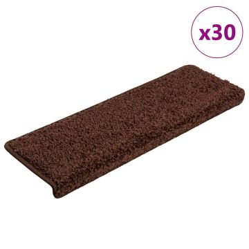 Gossi covorase scara 30 buc 65x21x4 cm maro