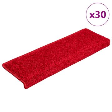 Gossi covorase scara 30 buc 65x21x4 cm rosu