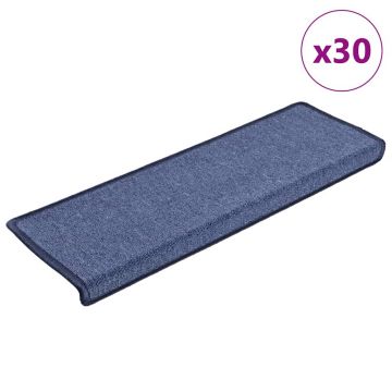 Gossi covorase scara 30 buc 65x25 cm albastru