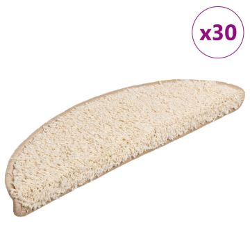Gossi covorase scara 30 buc crem 56x17x3 cm