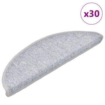 Gossi covorase scara 30 buc gri deschis 56x17x3 cm