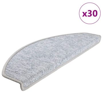 Gossi covorase scara 30 buc gri deschis 65x24x4 cm