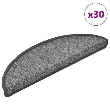 Gossi covorase scara 30 buc gri inchis 56x17x3 cm