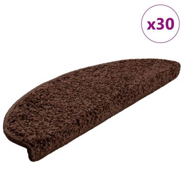 Gossi covorase scara 30 buc maro 65x21x4 cm