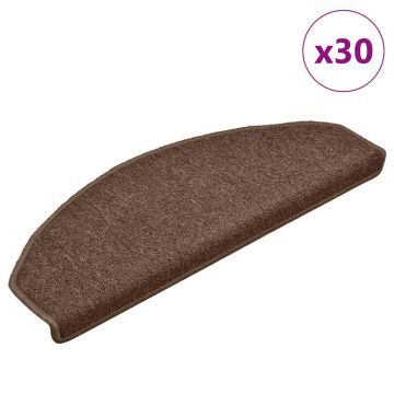 Gossi covorase scara 30 buc maro 65x24x4 cm