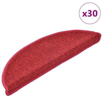 Gossi covorase scara 30 buc rosu bordeaux 56x17x3 cm