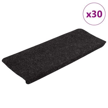 Gossi covorase scara autoadezive 30 buc antracit 65x24,5x3,5 cm