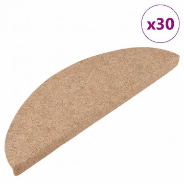 Gossi covorase scara autoadezive 30 buc bej 56x17x3 cm