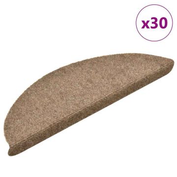 Gossi covorase scara autoadezive 30 buc crem 56x17x3 cm