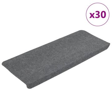 Gossi covorase scara autoadezive 30 buc gri 65x24,5x3,5 cm