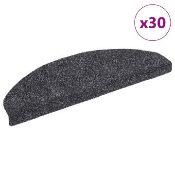 Gossi covorase scara autoadezive 30 buc gri inchis 65x21x4 cm