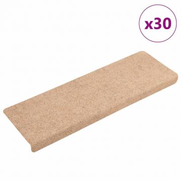 Gossi covorase scara autoadezive 30 buc maro 65x21x4 cm