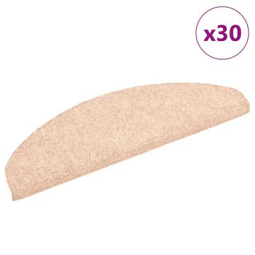 Gossi covorase scara autoadezive 30 buc maro 65x21x4 cm