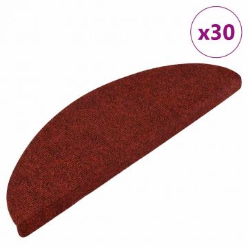 Gossi covorase scara autoadezive 30 buc rosu 56x17x3 cm