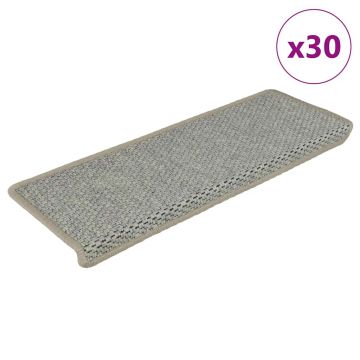 Gossi covorase scara autoadezive aspect sisal 30 buc 65x21x4 cm verde