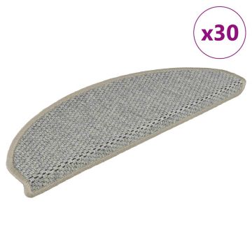 Gossi covorase scari autoadezive, 30 buc. verde 65x21x4 cm, sisal