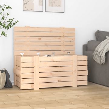 Gossi cutie de depozitare, 91x40,5x42 cm, lemn masiv de pin