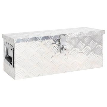Gossi cutie de depozitare, argintiu, 60x23,5x23 cm, aluminiu