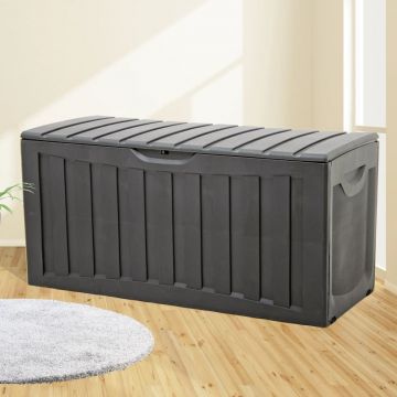 Gossi cutie de depozitare, negru, 118x53x57 cm, polipropilena