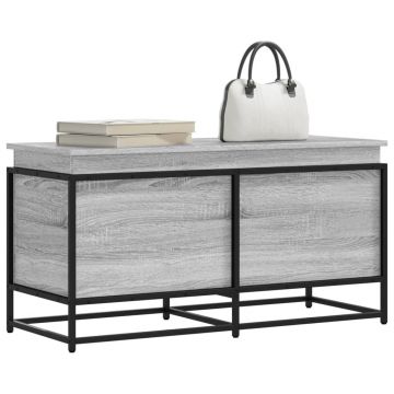 Gossi cutie depozitare gri sonoma 100x40x51,5 cm lemn prelucrat