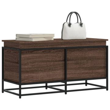 Gossi cutie depozitare stejar maro 100x40x51,5 cm lemn prelucrat