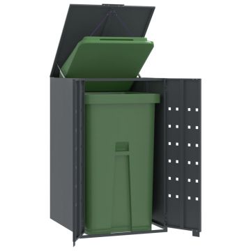 Gossi depozitare cos gunoi cu roti 1 cos antracit 69x79x117 cm otel