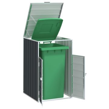 Gossi depozitare cos gunoi cu roti 1 cos antracit 72x81x115 cm otel