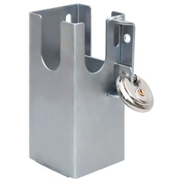 Gossi dispozitiv blocare carlig remorca argintiu 11x11x23,5 cm otel