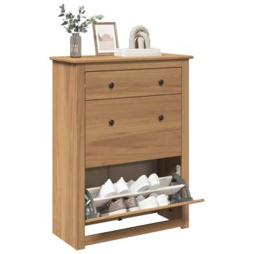 Gossi dulap de pantofi „panama”, 80x35x105 cm, lemn masiv de pin