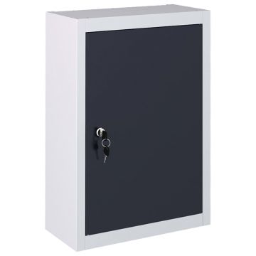Gossi dulap de scule de perete, gri & negru, metal, stil industrial